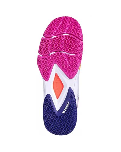 Babolat Jet Ritma Women's Padel Shoes, Grey/Pink Peacock