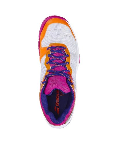 Babolat Jet Ritma Women's Padel Shoes, Grey/Pink Peacock