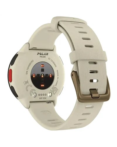 Polar Pacer Multisport Watch GPS Wrist-Based HR, Cloud White