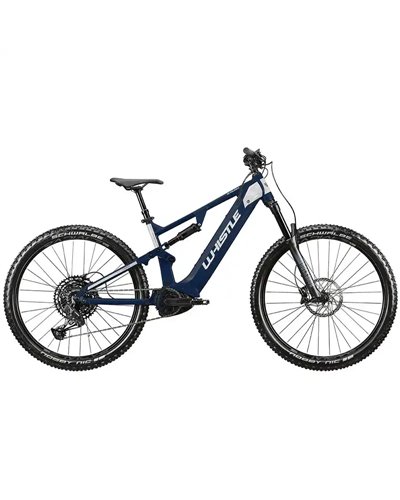 Whistle e-MTB B-Rush A7.1E Sram SX Eagle12sp Bosch CX 625Wh Size 44, Dark Blue Matt/Chrome