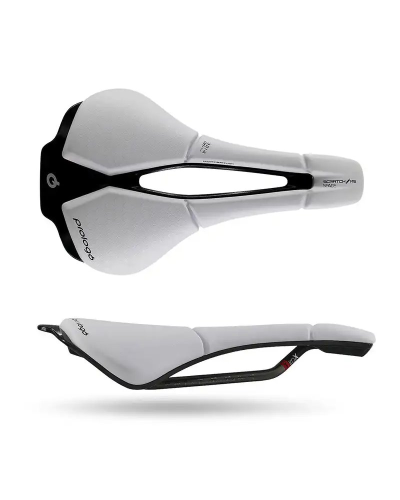 Prologo Sella Scratch M5 Pas Wider 147mm, Tirox, Bianco