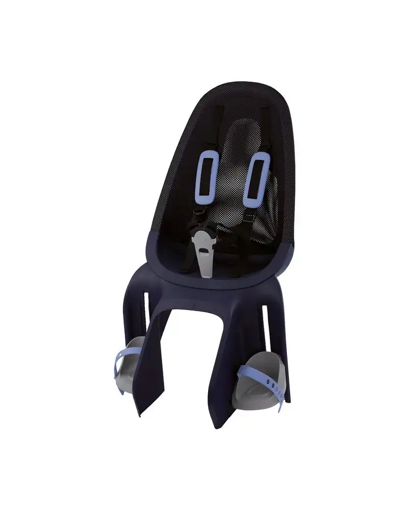 Qibbel Rear Child Seatpost, Fixed To The Carrier, Black/Blues