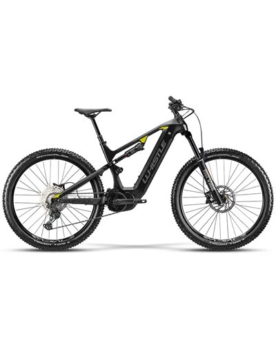 Whistle e-MTB O-Rush C4.2 Sram SX Eagle 12v OLI Edge 603Wh, Nero/Antracite/Giallo Opaco