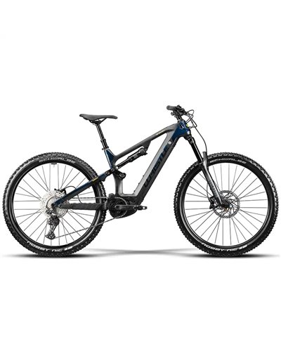 Whistle e-MTB B-Rush C2.4 Shimano Deore 12v Bosch CX 625Wh, Carbonio/Blu