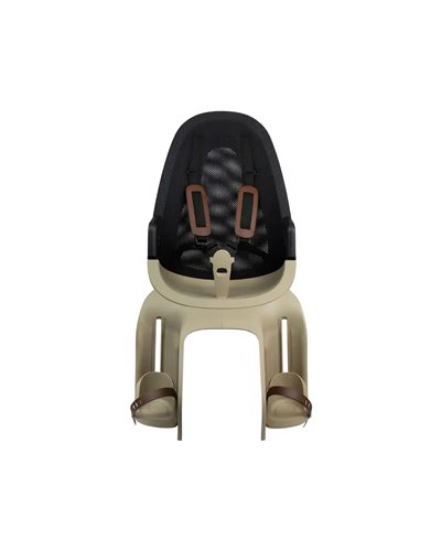 Qibbel Rear Child Bike Seat Air Rear Rack Mount - Black Cappuccino