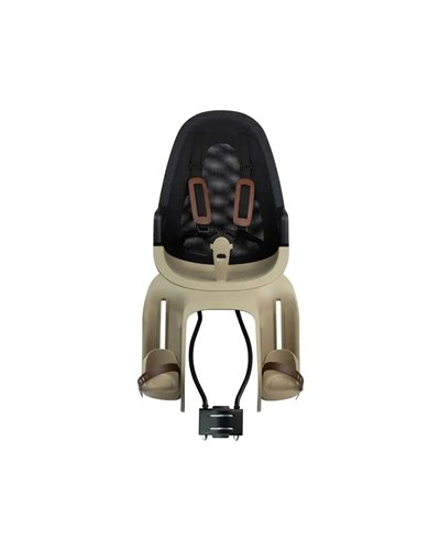 Qibbel Rear Child Bike Seat Air Rear Frame Mount - Black Cappuccino