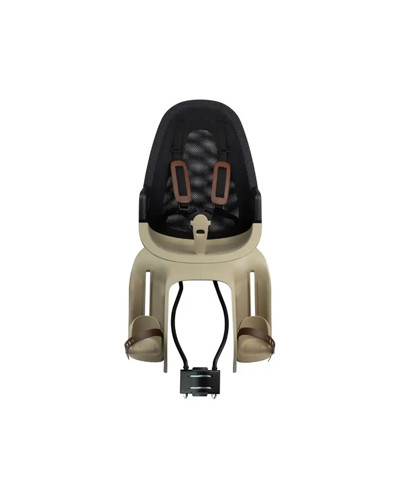 Qibbel Rear Child Bike Seat Air Rear Frame Mount - Black Cappuccino