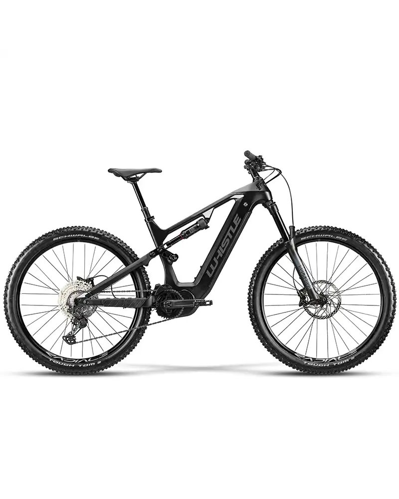 Atala Whistle e-MTB O-Rush C6.4 Shimano XT 12sp OLI Edge 603Wh, Black Anthracite/White