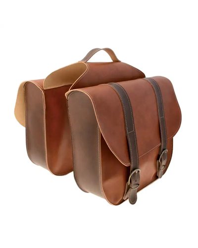 RMS Leatherlike Bike Side Bags, Brown