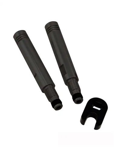 RMS Coppia Estensione Valvola Presta 50mm, Nero