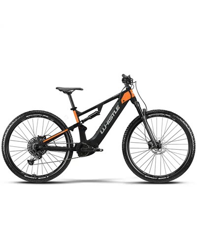 Atala Whistle e-MTB B-Rush A2.5 Sram SX Eagle12sp Bosch CX 625Wh, Black Matt/Orange