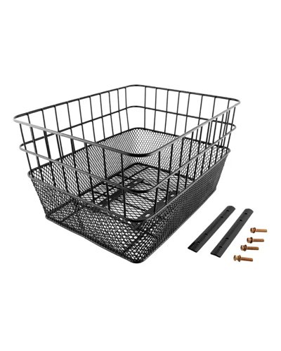 RMS Steel Rectangular Basket, Black