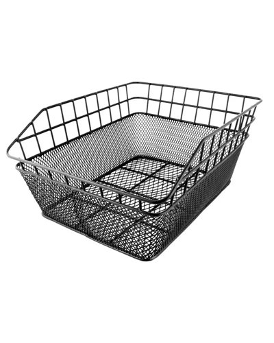 RMS Rear Steel Rectangular Basket, Black