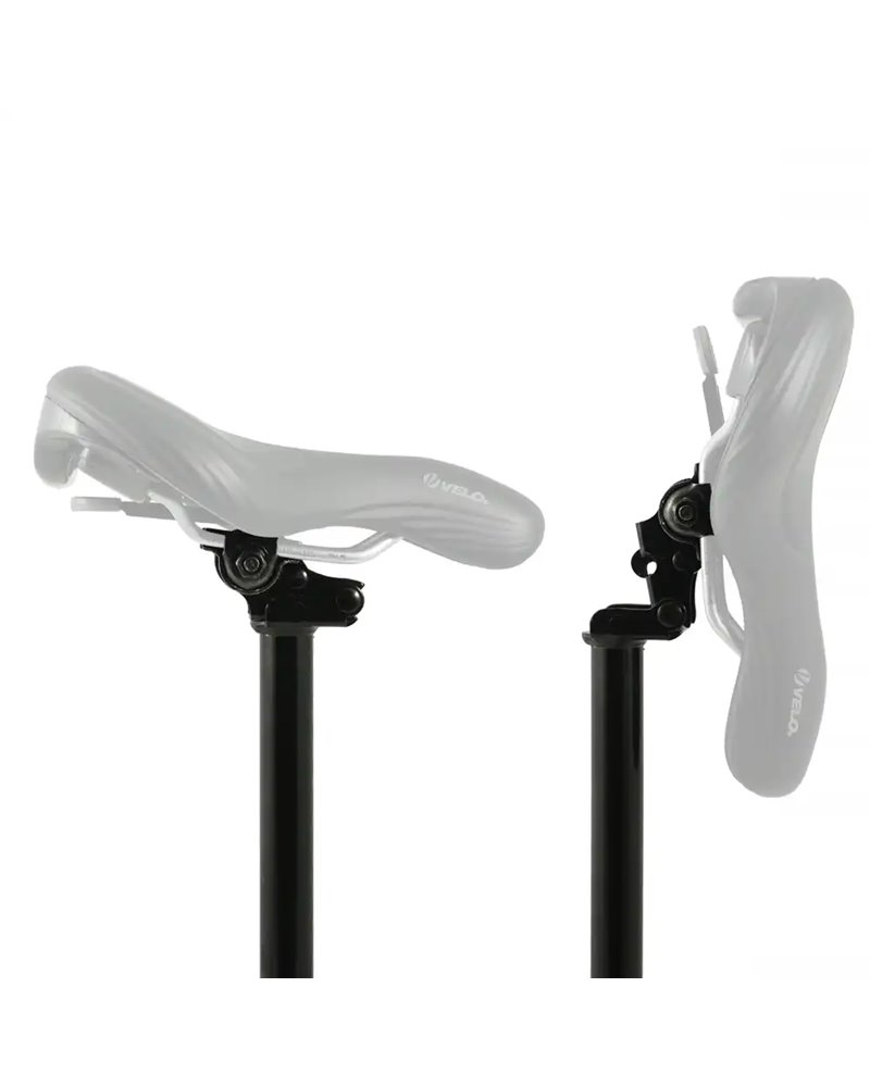 RMS Seatpost with Foldable Head, 27.2X350, Steal, Black.