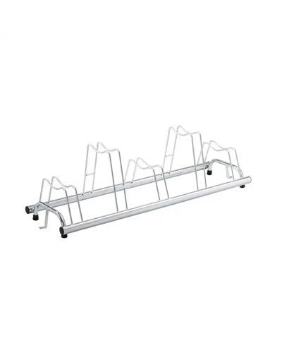 RMS Patented Bike Rack For 5 Bikes - Also For Disc Brakes Bikes, Silver Color.