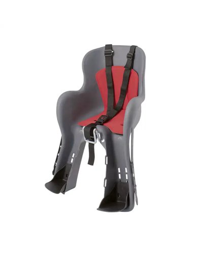 RMS Front Child Bike Seat Kiki, Antracite With Red Lining