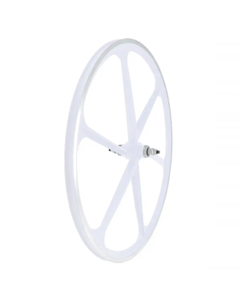RMS Alloy Front Wheel Fixed, Profile 30mm, 6 Spoke, White