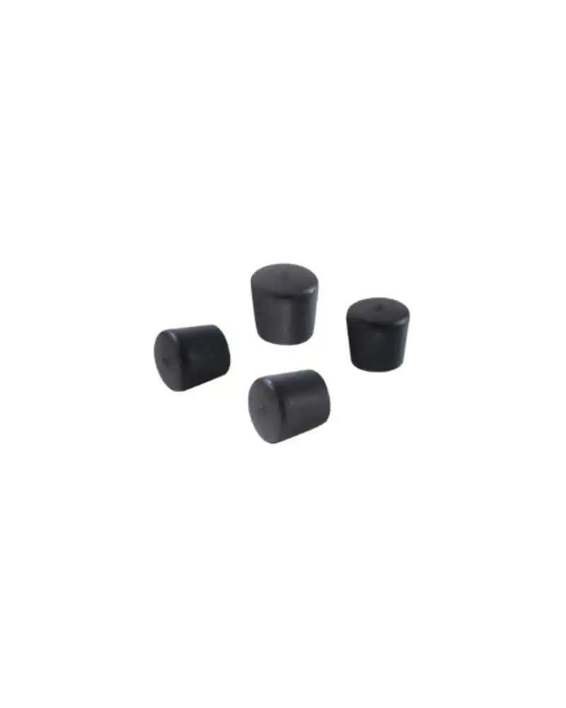 RMS Set composto da 4 Tappi in Pvc Neri per Portacicli a Terra Componibili