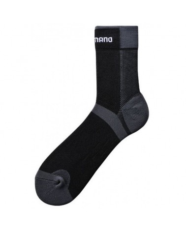 Shimano Performance Long Ankle Socks Calze Ciclismo Alte, Black