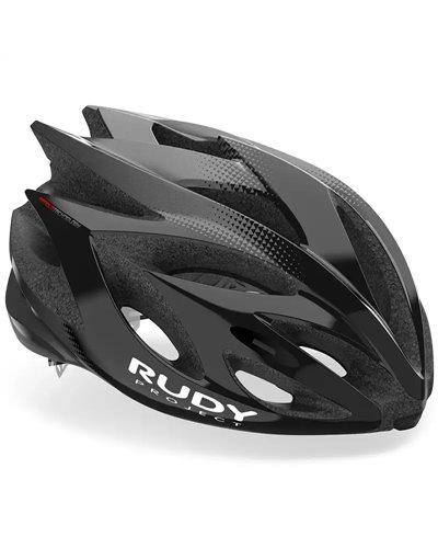 Rudy Project Rush Cycling Helmet, Black/Titanium (Shiny)