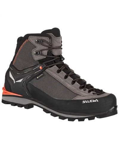 Salewa Crow GTX Gore-Tex Men's Mountaineering Boots, Wallnut/Fluo Orange
