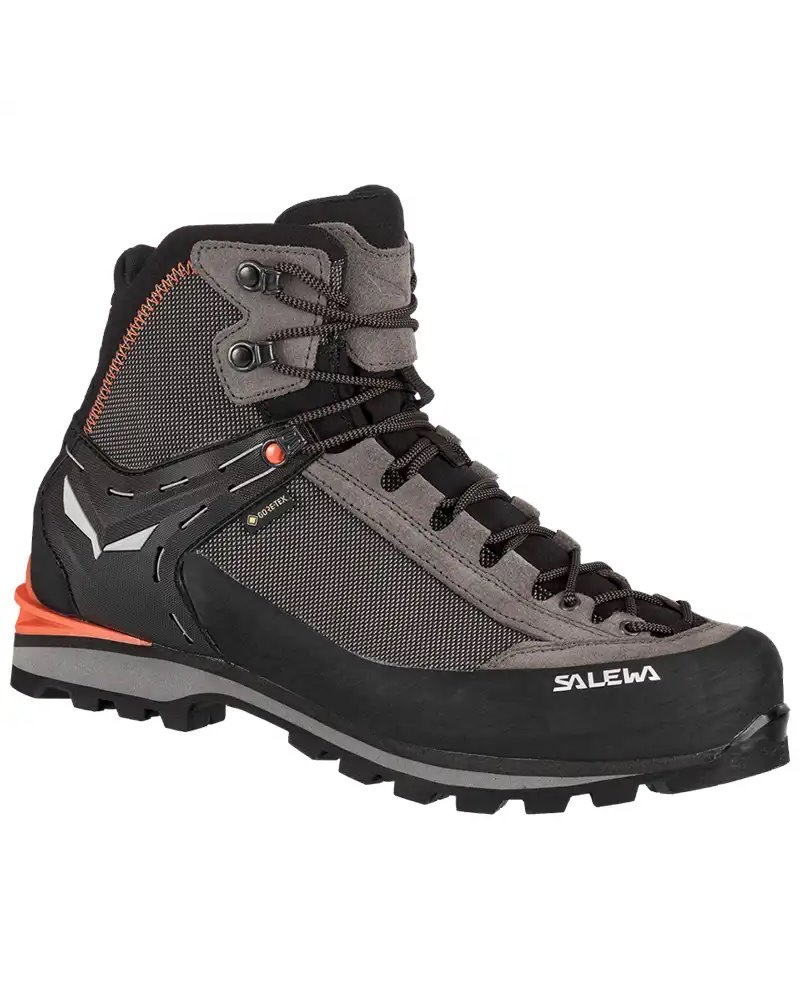 Salewa Crow GTX Gore-Tex Men's Mountaineering Boots, Wallnut/Fluo Orange