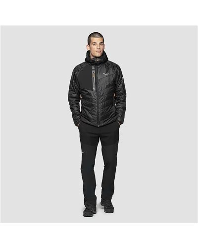 Salewa Catinaccio TirolWool Responsive Men's Hooded Jacket, Black Out