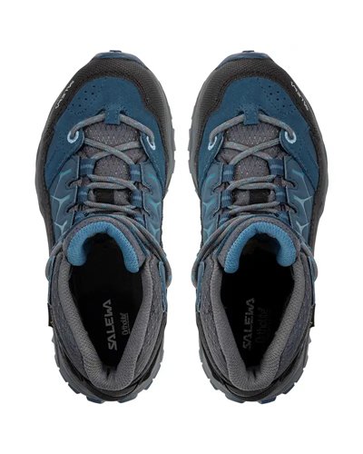 Salewa JR Alp Trainer Mid GTX Gore-Tex Scarpe Bambino, Dark Denim/Charcoal