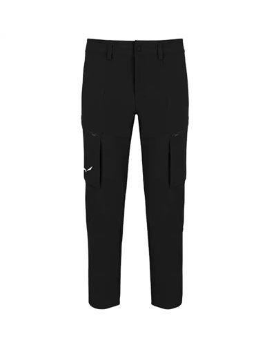 Salewa Puez Durastretch Cargo Pantaloni Trekking Uomo, Black Out