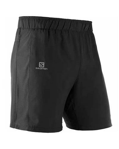 Salomon Agile 2in1 Pantaloncini Running Uomo con Tight Interno, Black