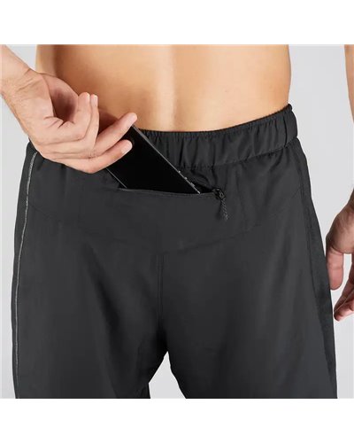 Salomon Agile 2in1 Pantaloncini Running Uomo con Tight Interno, Black