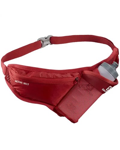 Salomon Active Belt Running Waist Pack, Goji Berry/Red Chili (600 ml 3D Bottle Included)