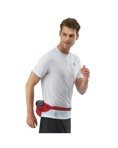 Salomon Active Belt Running Waist Pack, Goji Berry/Red Chili (600 ml 3D Bottle Included)