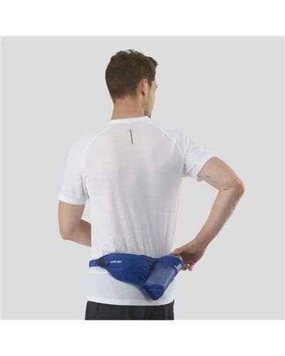 Salomon Active Belt Running Waist Pack, Nautical Blue/Mood Indigo (600 ml 3D Bottle Included)