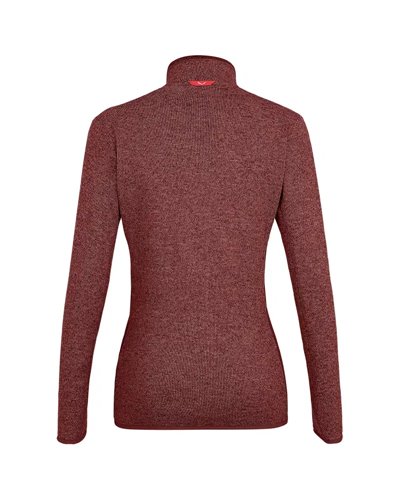 Salewa Rocca 2 Polarlite Giacca Pile Donna Full Zip, Syrah Melange
