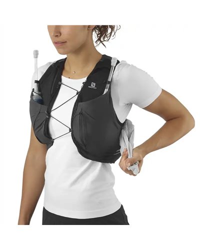Salomon Sense Pro 5 Set W Hydration Running Women's Pack/Vest, Black (2 500 ml Soft Flask Included)
