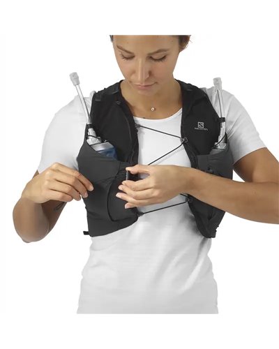 Salomon Sense Pro 5 Set W Hydration Running Women's Pack/Vest, Black (2 500 ml Soft Flask Included)