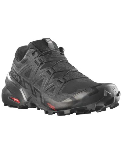 Salomon Speedcross 6 Men's Trail Running Shoes, Black/Black/Phantom