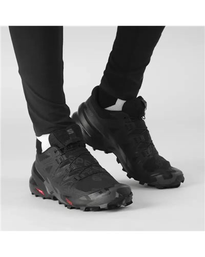 Salomon Speedcross 6 Scarpe Trail Running Uomo, Black/Black/Phantom
