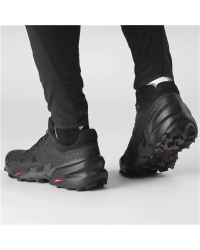 Salomon Speedcross 6 Scarpe Trail Running Uomo, Black/Black/Phantom