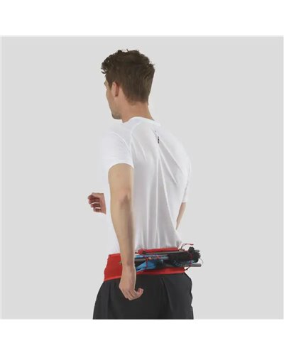 Salomon Sense Pro Belt Cintura Running Portadocumenti, Fiery Red/Cabernet