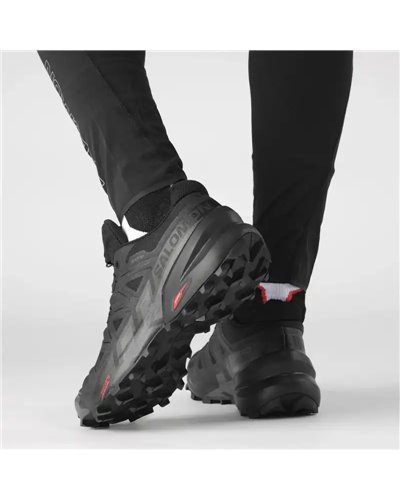 Salomon Speedcross 6 GTX Gore-Tex Men's Trail Running Shoes, Black/Black/Phantom
