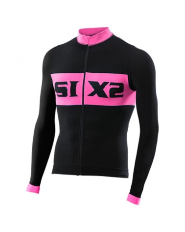 Sixs BIKE4 Luxury Bike Maglia Maniche Lunghe Black/Pink