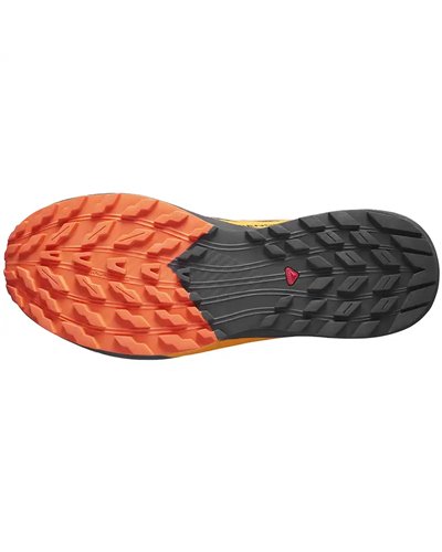 Salomon Sense Ride 5 GTX Gore-Tex Scarpe Trail Running Uomo, Black/Scarlet Ibis/Turmeric
