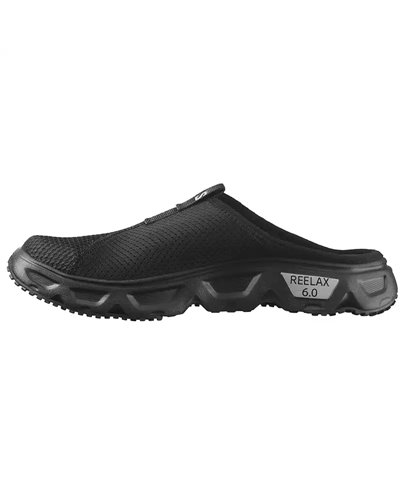 Salomon Reelax Slide 6.0 Men's Recovery Shoes, Black/Black/Alloy