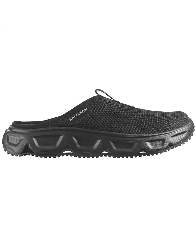 Salomon Reelax Slide 6.0 Women's Recovery Shoes, Black/Black/Alloy
