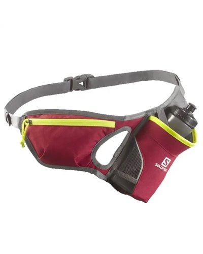 Salomon Hydro 45 Belt Marsupio Idrico Running, Red Chine (Borraccia 3D da 600 ml Inclusa)