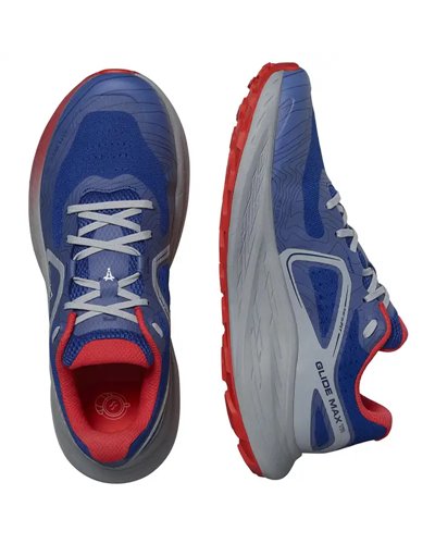 Salomon Glide Max TR Run the Alps Scarpe Trail Running Uomo, Surf the Web/Quarry/High Risk Red