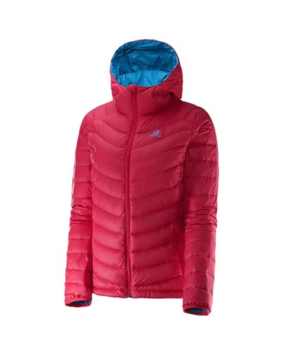 Salomon Halo II Giacca Piumino con Cappuccio Donna Taglia M, Lotus Pink
