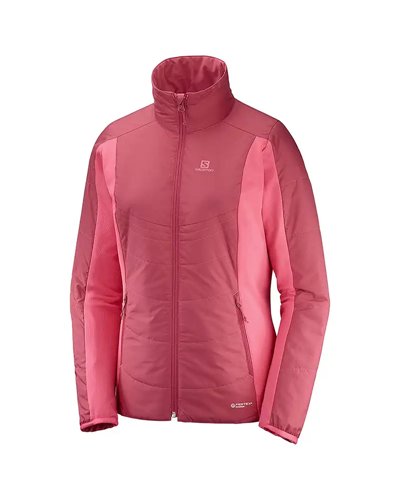 Salomon Drifter Mid Giacca Reversibile Donna Taglia M, Garnet Rose